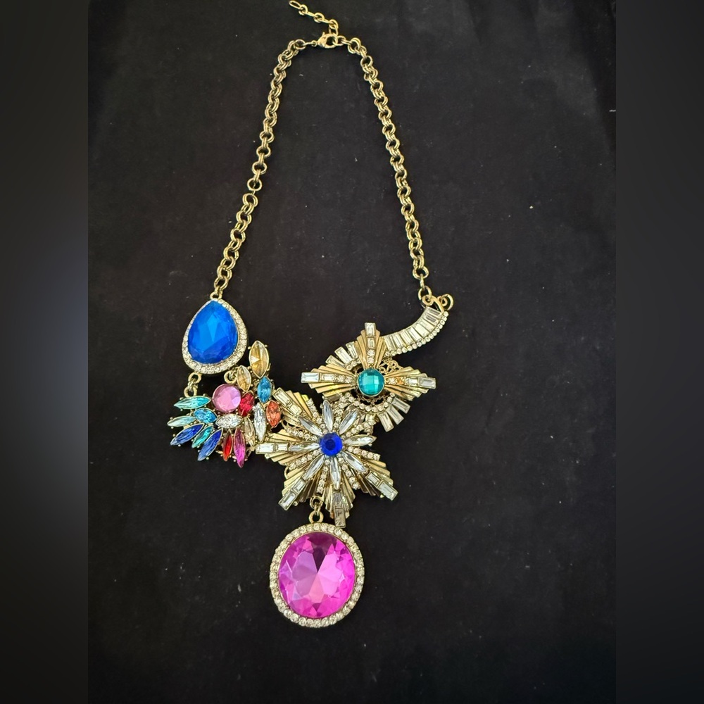 Erickson Beamon Rocks Vibrant Gold and Jewel-Toned Necklace
